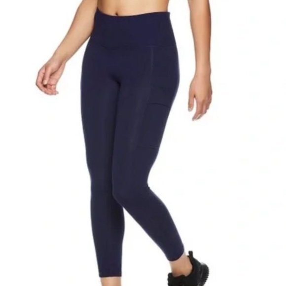Reebok Pants - Reebok NWT Sz XXL Maritime Blue Enigma Highrise 7/8 Yoga Leggings
